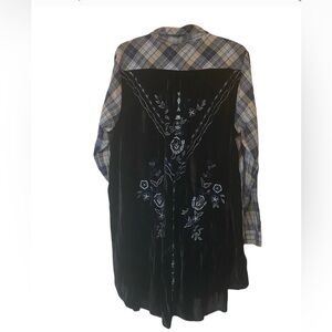 Kyla Seo Midnight Plaid Randi Shirt tunic